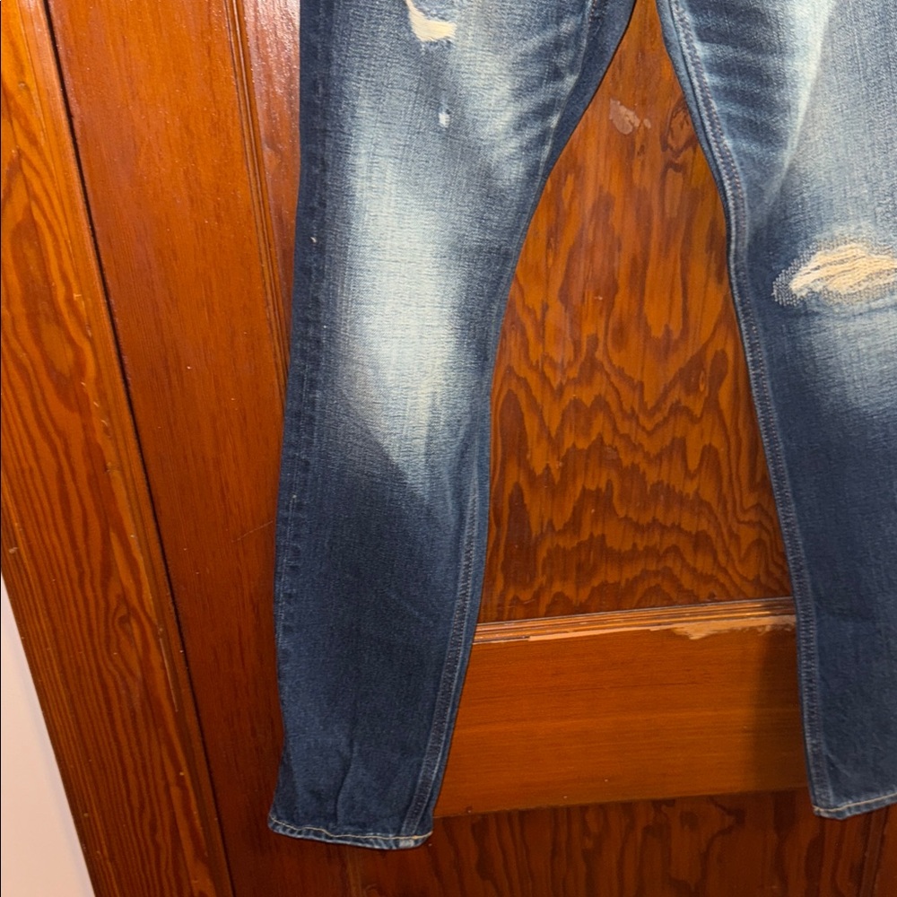 Vintage Abercrombie Kids Blue Distressed Jeans - Picture 10 of 15